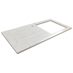 REGNO UNITO stile Piani <span class=keywords><strong>di</strong></span> <span class=keywords><strong>Lavoro</strong></span> Da <span class=keywords><strong>Cucina</strong></span> In Pietra <span class=keywords><strong>di</strong></span> Quarzo <span class=keywords><strong>Bianco</strong></span> <span class=keywords><strong>di</strong></span> Carrara - Product Image 1