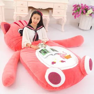 Factory Customized Cartoon Shaped Adult or Baby Sleeping Bag with Soft Stuffed Animal Shaped Bed