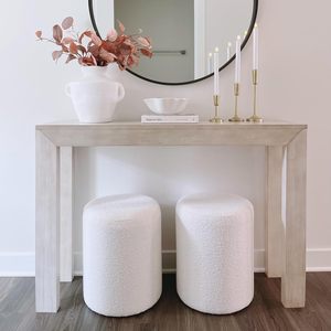 Hiện Đại Vòng Ottoman Phân Với Mềm Đệm Ghế Đa Chức Năng Trang Điểm Vanity Ghế Bọc Chỗ Để Chân Cho Phòng Ngủ - Product Image 5