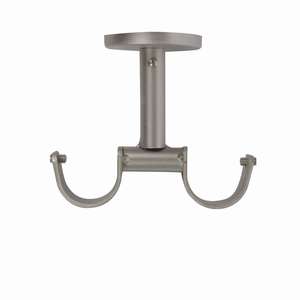 ECLECTIC LINE - Support de plafond double en chrome satiné - Product Image 1