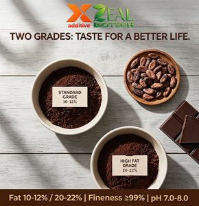 Polvere di Cacao Naturale Alcalinizzata |   Cioccolato da Forno ZEAL ad Alto/Medio/Basso Contenuto di Grassi, Bevande e Gelati, Integratori Nutrizionali - Product Image 3