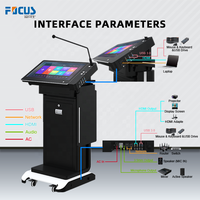Pupitre tactile en alliage avec podium intelligent de 21.5 pouces pour tous les produits de présentation de bureaux