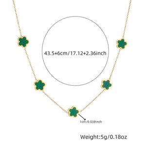 European American Style Flower Jewelry <b>Set</b> Stainless Steel Gold Plated Necklace Earrings <b>Bracelet</b> Women's Gift <b>Set</b> - Product Image 5