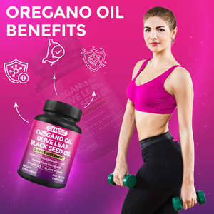 OEM Orégano, Alho, Folha de Oliveira, Semente Negra + 5 Outros Ingredientes, 100 Cápsulas, Suplemento de Óleo de Semente Negra e Sabugueiro - Product Image 6