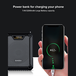 Amplificador de Voz Inalámbrico Recargable Portátil SHIDU de 25 W con Clasificación IPX5 a Prueba de Agua, Ideal para Profesores - Product Image 2