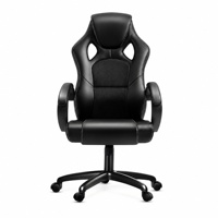 Chaise de jeu en cuir PU avec logo personnalisé, aspect luxueux, ergonomique, siège de course Esports, pivotant à 360 degrés, base métallique, vente en gros