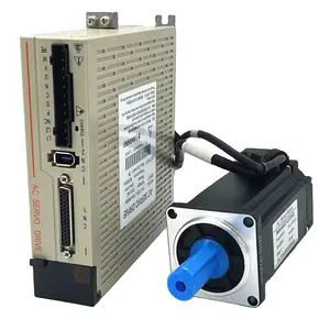 0,75 kW Servomotor treiber CNC-Kit 80SS75-ASD275 220V Schnelle Drehzahl Konstantes Drehmoment 2,4 Nm 4,4 A 3000-6000 U/min 750W AC-Servomotor