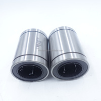 Bantalan guling bola linier 1-1/4 inci, bantalan linier LMB20UU ukuran tertutup 31.75x50.8x66.675mm seri LMB