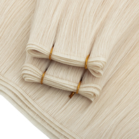 Extensions de cheveux Remy double drawn Qingdao Rawhair pour cheveux européens et slaves avec fixation micro-anneaux, emballage personnalisable