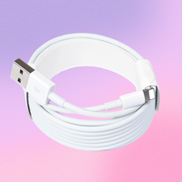 Câble de Données et Charge Rapide USB en Cuivre Pur CE FCC de 3 Mètres (9,84 pi) pour iPhone 5 6 7 8 X 12 13 14 Pro Max Plus et iPad