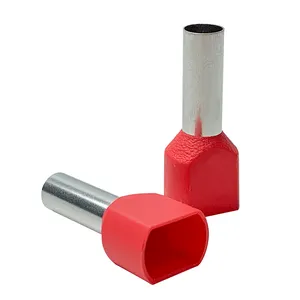 High Quality High Current Pre Insulating TE crimp push in insulated terminal lug cable lug sleeves Butt Terminals