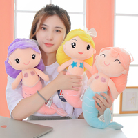 Conception personnalisée de jolis jouets en peluche de sirène, faites votre propre jouet en peluche et poupée de princesse sirène