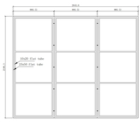 Ventanas fijas de acero Diseño de parrilla de ventana de acero simple