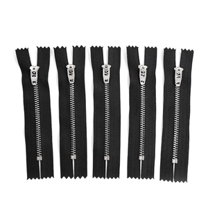 3 # Zip Jeans <span class=keywords><strong>Siper</strong></span> Kcc Gcc Cremallera de metal con acero inoxidable 4 YG Slider Jacket Zip H Shape Bottom Stop Metal 4 YG 430 SS Cremallera - Product Image 4