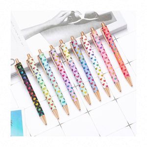 Stylos à bille métalliques dorés scintillants durables - Stylos promotionnels personnalisables avec logo pour étudiants et cadeaux - Product Image 1