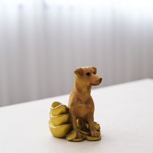 新工場カスタム樹脂猫犬動物庭装飾樹脂犬彫刻カスタムポリレジン大型動物グラスファイバー像 - Product Image 2