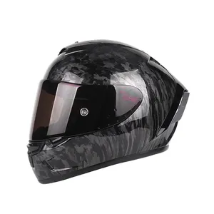 LD Dot ABS Đầy Đủ Mặt Mạ Điện Moto Mũ Bảo Hiểm Cascos ECE Xe Máy Mũ Bảo Hiểm Với Ống Kính Đôi