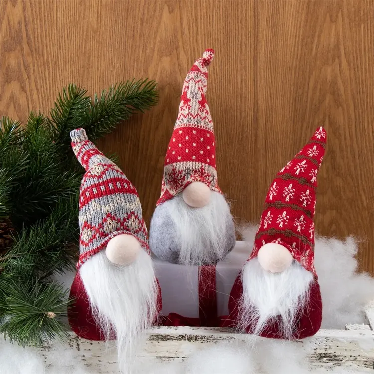 Weihnachts elfen dekoration Geschenk nordischen Stoff Santa handgemachte schwedische Gnom Plüsch Weihnachts spielzeug