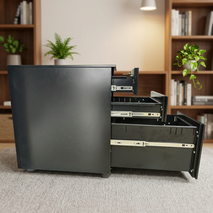 Custom mobile base with 3-<b>drawer</b> steel mobile storage cabinet metal <b>filing</b> cabinet with casters for office workspaces - Product Image 2