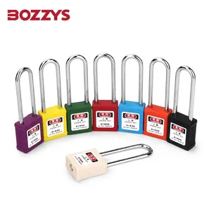 औद्योगिक लॉकआउट-टैगआउट के लिए BOZZYS OEM चीन निर्माता स्टील लॉन्ग शेकल सेफ्टी लोटो पैडलॉक