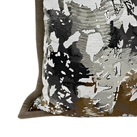 Housse de coussin rectangulaire moderne en coton et lin, motif abstrait nordique, fermeture éclair invisible, bordure passepoilée, pour la maison et l'hôtellerie