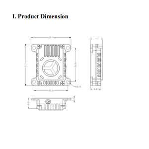Nouveau 3.3G VTX 3W Max analogique VTX léger Compact 7 pouces 9 pouces 13 pouces Fpv Drone VIDEO TRANSMISSION - Product Image 2