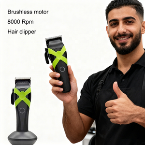 Trisan Xtra ปัตตาเลี่ยนตัดผมแบบชาร์จไฟได้มืออาชีพ, ปัตตาเลี่ยนตัดผมมอเตอร์ไร้แปรงถ่านกราไฟท์ DLC เบลด ABS - Product Image 4