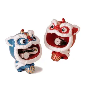 Cute Lion Dance Ornaments for Home Decor Ethnic Trend Entrance Key Storage Living Room Accessories