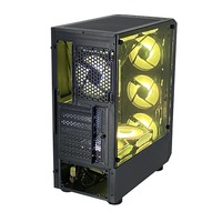 Caja de Ordenador Pcooling OEM, Chasis de Escritorio, Bajo MOQ, Caja de PC Mini ITX, Precio de Fábrica, Caja de PC para Juegos con LED