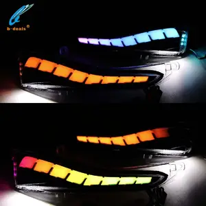 Lampu Sinyal Belok Dinamis LED Warna RGB Indikator Kaca Spion Samping untuk Infiniti Q50 Q60 QX70 QX30 QX50 QX60 QX70