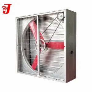 54 Inch 1.1KW Push-pull Farm Livestock Farm Exhaust Fan Red Nylon Blade Ventilation Cooling Exhaust Fan