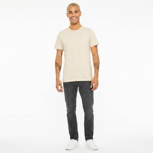 100% Cotton Hip Hop <b>Longline</b> Crewneck <b>T</b>-<b>Shirt</b> Pre Shrunk <b>T</b> <b>Shirt</b> for <b>Man</b> - Product Image 1