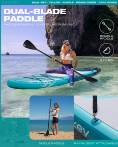 Factory Wholesale Price Inflatable Sup Paddle Board 420lb Capacity Long-lasting Stand up for Water Sports SH01 Long-lasting Stan - Product Image 4