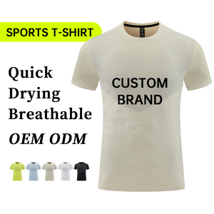 Camiseta de Manga Corta para Hombre, Cuello Redondo, Sin Costuras, Secado Rápido, Transpirable, Agradable al Tacto, para Deportes, Correr al Aire Libre, Uso Casual - Product Image 2