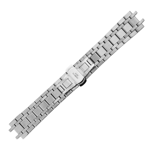 Silver Stainless Steel Watch Band Metal Wrist Strap Replacement Bracelet for Business Daily Wear - Product Image 3