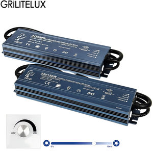 Alimentation électrique dimmable 0-10V AC 110V-264V vers DC 12V 24V 100W 150W 200W 250W 300W, transformateur d'éclairage LED extérieur étanche IP67 - Product Image 1