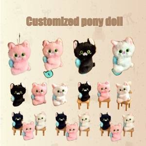 Portachiavi Personalizzato a Forma di Gatto, Ciondolo per Borsa, Bambola 3D Kawaii, Giocattolo Animale in Peluche, Gattino Morbido, Ciondolo a Forma di Pesce, Accessori - Product Image 1