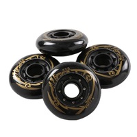 Roues de patins à roulettes de haute qualité EACH, grandes roues pour patins à roulettes, patins à roulettes à 4 roues, haute élasticité professionnelle