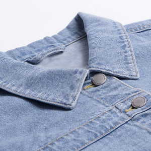 แจ็กเก็ตยีนส์ของผู้ชายที่ทนทานและสะดวกสบายที่มีประสิทธิภาพสูงที่มีการตกแต่งรูปแบบที่น่าสนใจ - Product Image 2