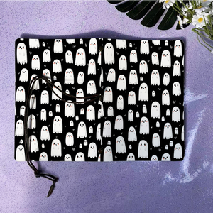 A6 Notepad perfetto per la matematica major prova <span class=keywords><strong>note</strong></span> e problema SetsCute fantasmi bianchi su sfondo nero Pattern sul c - Product Image 6