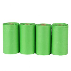 Wholesale Disposable Eco-Friendly Plastic Dog Poop <b>Bags</b> Custom Logo Biodegradable Corn Starch <b>Compostable</b> Waste Garbage Rolls - Product Image 5