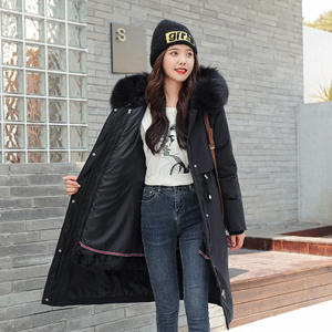 Producto caliente las mujeres gordas <span class=keywords><strong>chaqueta</strong></span> desmontable Puffy abrigo largo <span class=keywords><strong>de</strong></span> lana mujeres bombardero <span class=keywords><strong>chaqueta</strong></span> para <span class=keywords><strong>mujer</strong></span> - Product Image 3