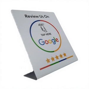 บัตรรีวิว Google แบบ NFC พร้อมขาตั้ง PVC ชิป 215 สำหรับร้านอาหาร - Product Image 3