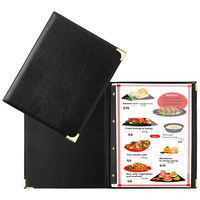 Porte-menu moderne en cuir PU fait main de qualité supérieure, couleur personnalisée, logo personnalisé, portable, pour restaurant, hôtel, bar, café, cadeaux