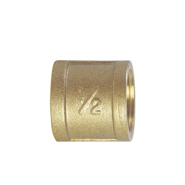 Socket Border Nominal 0.5 Inches (13 Mm) Screw Diameter Rc1/2 FF CW617N Brass Ferrule Connector Fitting Straight Female Union