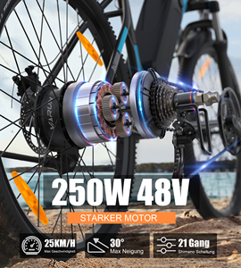 Eu Warehouse In-stock! 27.5" Mountain Bike 250w 70km Range Aluminum 21-speed 3-7 Days M27-1 Bike - Product Image 5