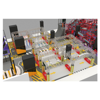 Parque de Aventuras Interior Happyzone, Circuito de Obstáculos Ninja Warrior para Adultos y Adolescentes, Capacidad para Más de 500 kg, Ideal para Instagram