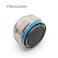 PSCCONN Konektor Industri Seri D38999 III J599 26FJ35SN 33A 400V Jam Nut Aviation Plug, Konektor Listrik Sirkular 128 Pin