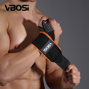 Vbosi 1324 Chuyên Nghiệp Cấp Nhiệm Vụ Nặng Nề Tay Cổ Tay Kết Thúc Tốt Đẹp Cao Cấp Đàn Hồi Thân Thiện Với Môi Thoáng Khí Dây Đeo Cổ Tay Cho Phòng Tập Thể Dục Thể Thao - Product Image 2