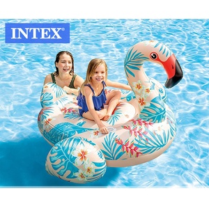 INTEX 57559 Tapis flottant gonflable imprimé animal <span class=keywords><strong>Grue</strong></span> gonflable Flamingo tropical à monter - Product Image 2